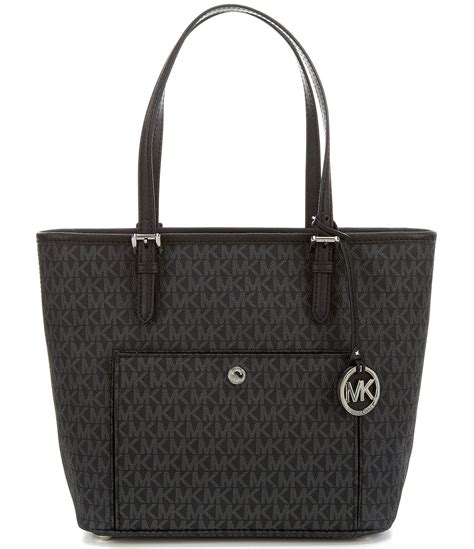 michael michael kors jet set signature snap pocket small tote|michael kors designer tote jetset.